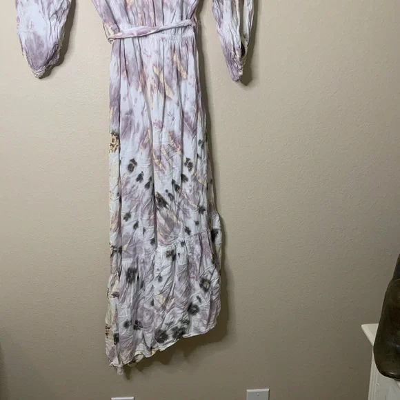 Young Fabulous & Broke Tie Dye Jillian Maxi Wrap Dress S - Picture 6 of 8